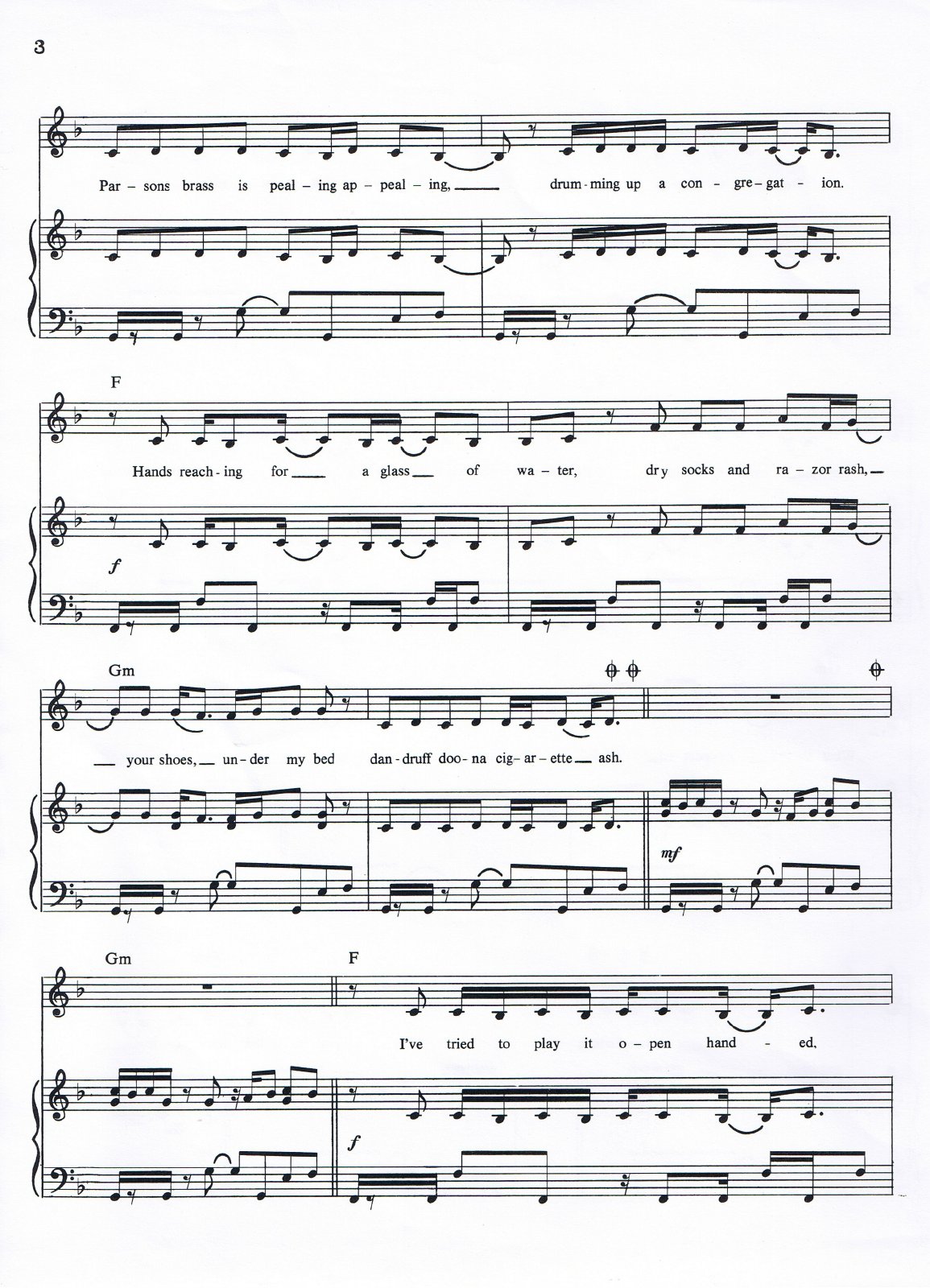 Man Overboard sheet music, page 3 of 6