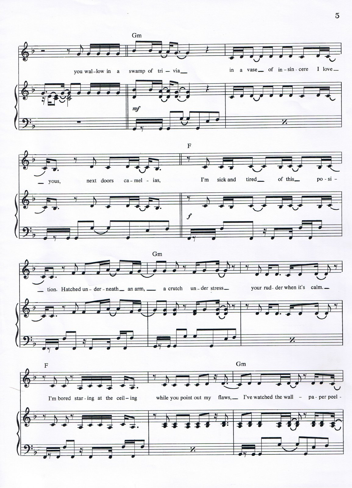 Man Overboard sheet music, page 5 of 6
