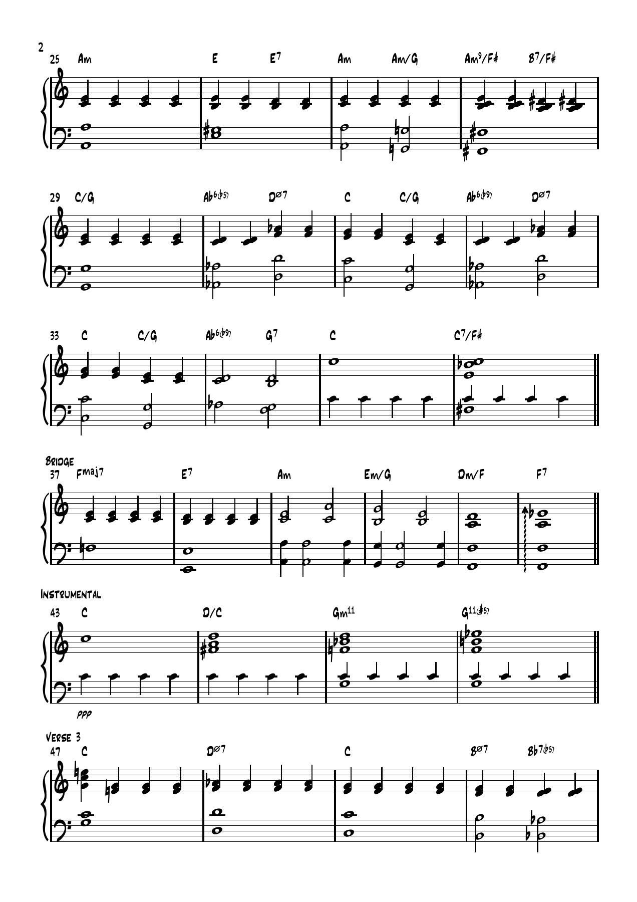 The Same Mistake sheet music, page 2 of 3
