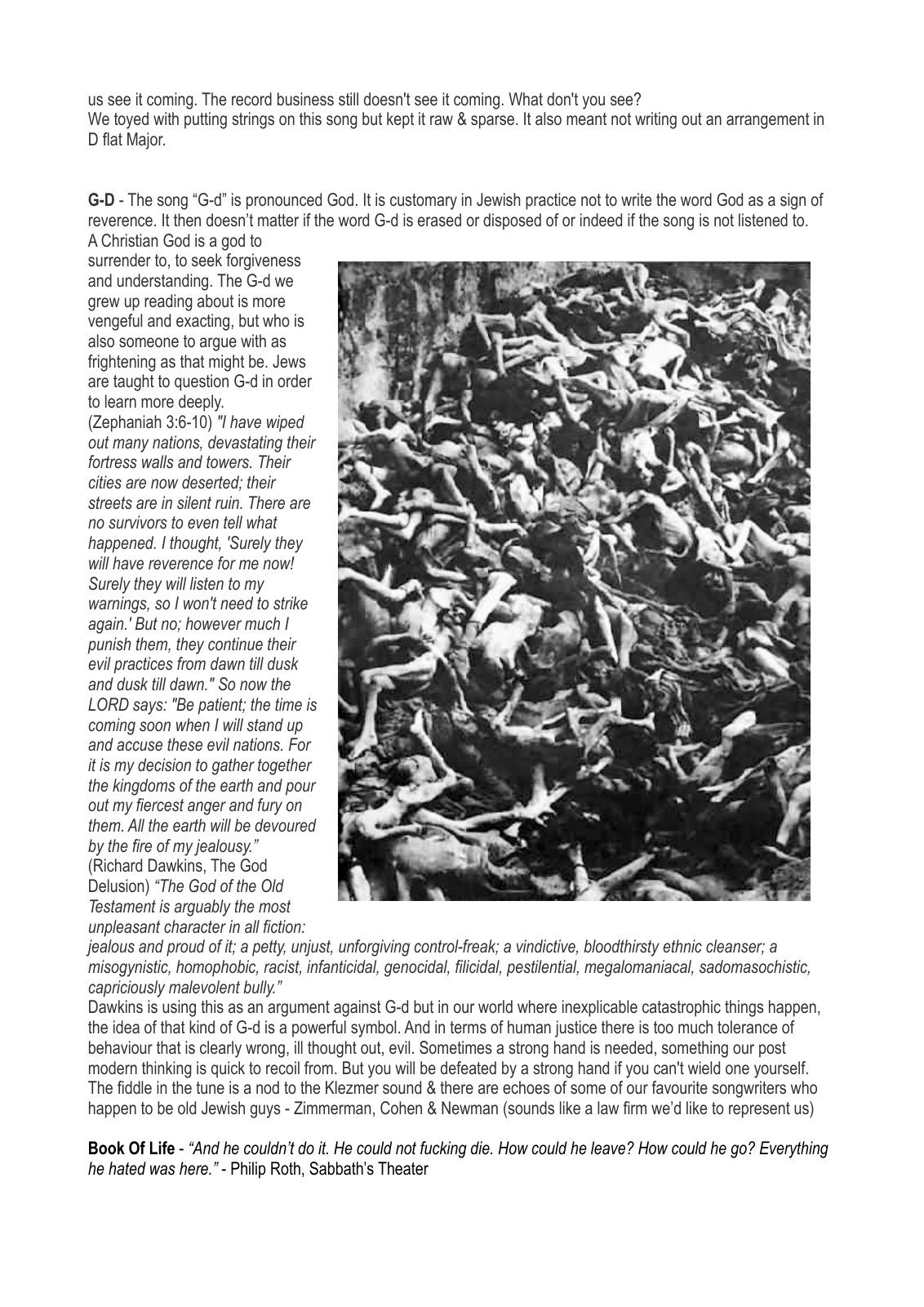 Stories of Ghosts original illustrated album notes, page 2