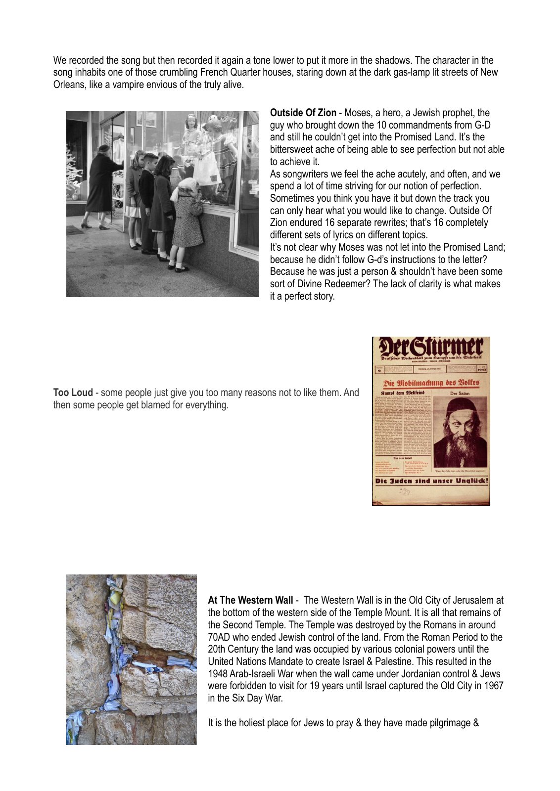 Stories of Ghosts original illustrated album notes, page 5